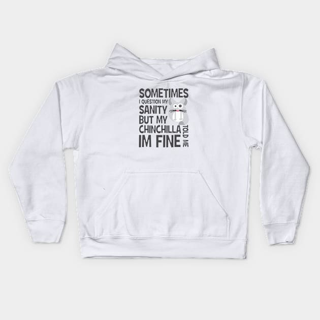 Chinchilla - Chinchillin Kids Hoodie by Crazy Collective